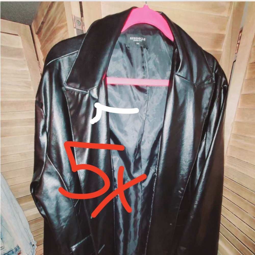 Black  pleather Jacket. Rebdolls